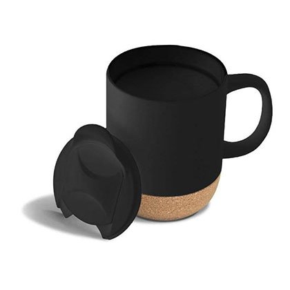 LUCCA giftology Ceramic Mug With Cork And lid